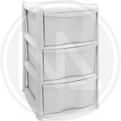 white CHEST OF 3 DRAWERS