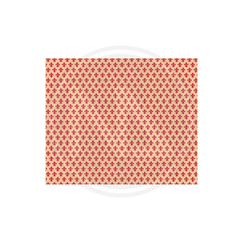 SELF ADHESIVE PLASTIC ROLL "FLORENCE LILY RED"