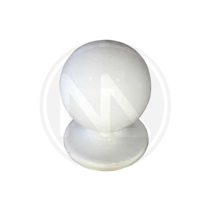 WHITE alloy knob for furniture 1210