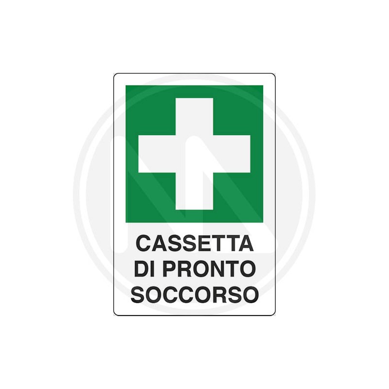 CARTELLo SEGNALETICo di sicurezza "CASSETTA PRONTO SOCCORSO"