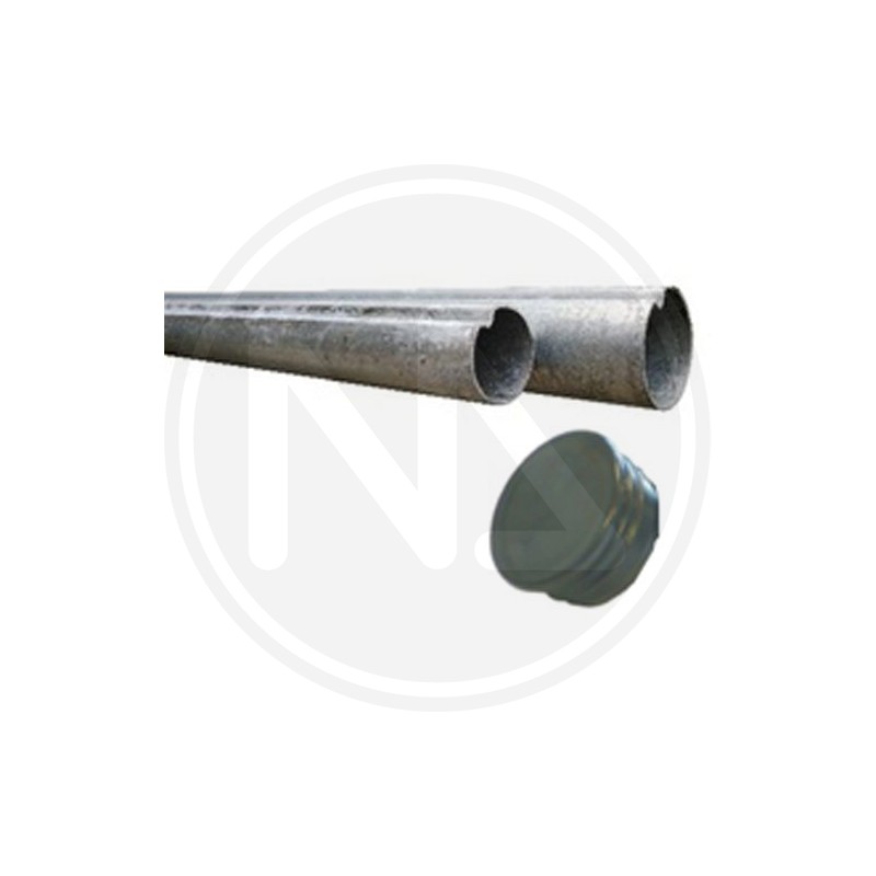 TUBULAR SIGNAL POLE IN GALVANIZED STEEL WITH CAP