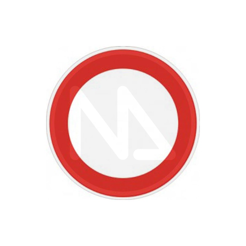 SIGNAL FOR SITE IN METAL "NO TRANSIT" fig 46