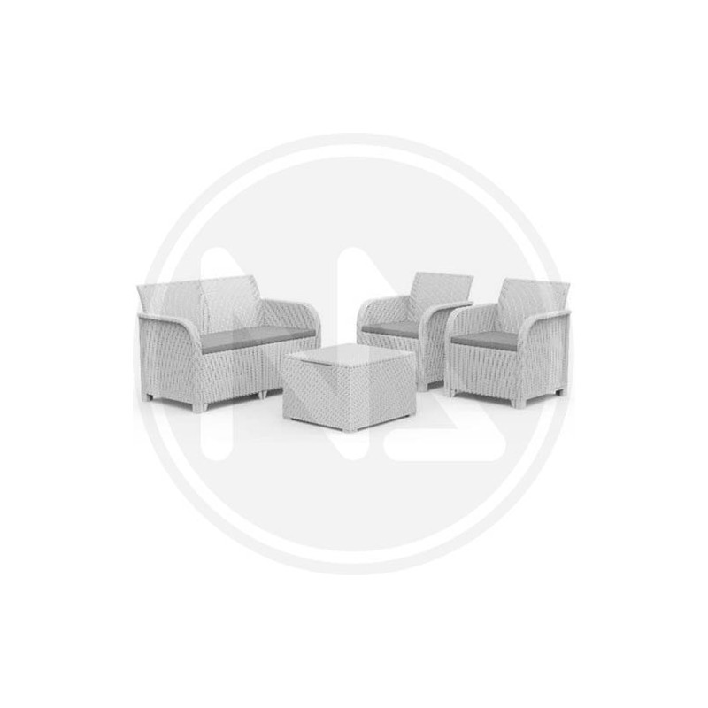 LIVING ROOM RESIN "ROSALIE" WHITE KETER