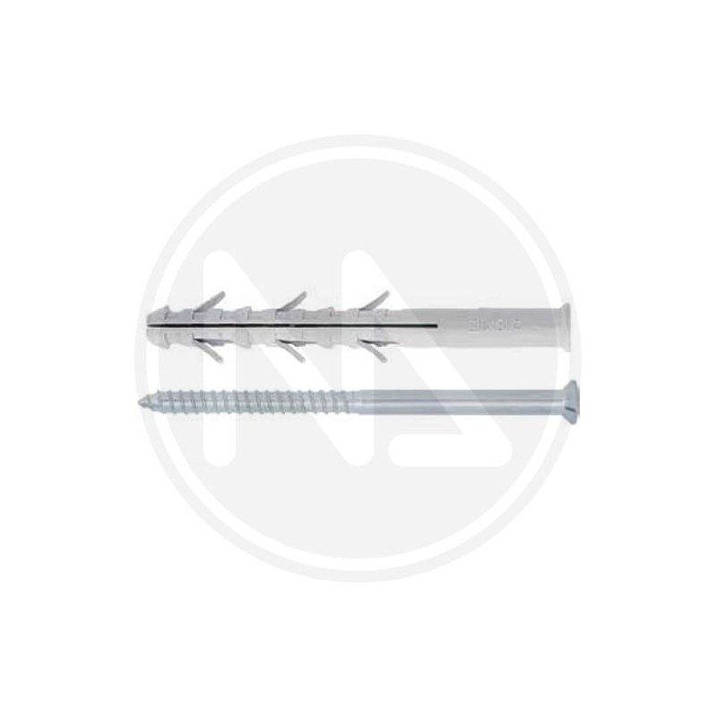 extended nylon plug with flat head screw and collar