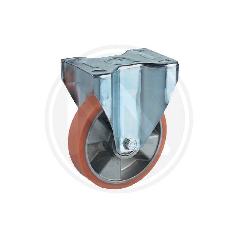 polyurethane wheel with fixed plate "avcf"