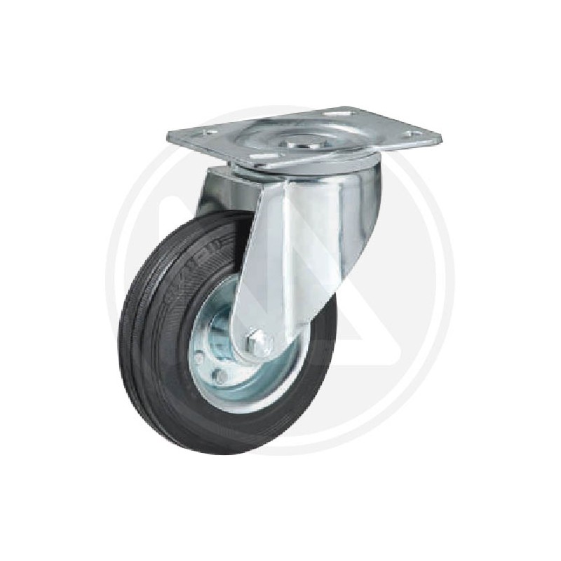 rubber wheel with revolving plate "EPBSX/2"