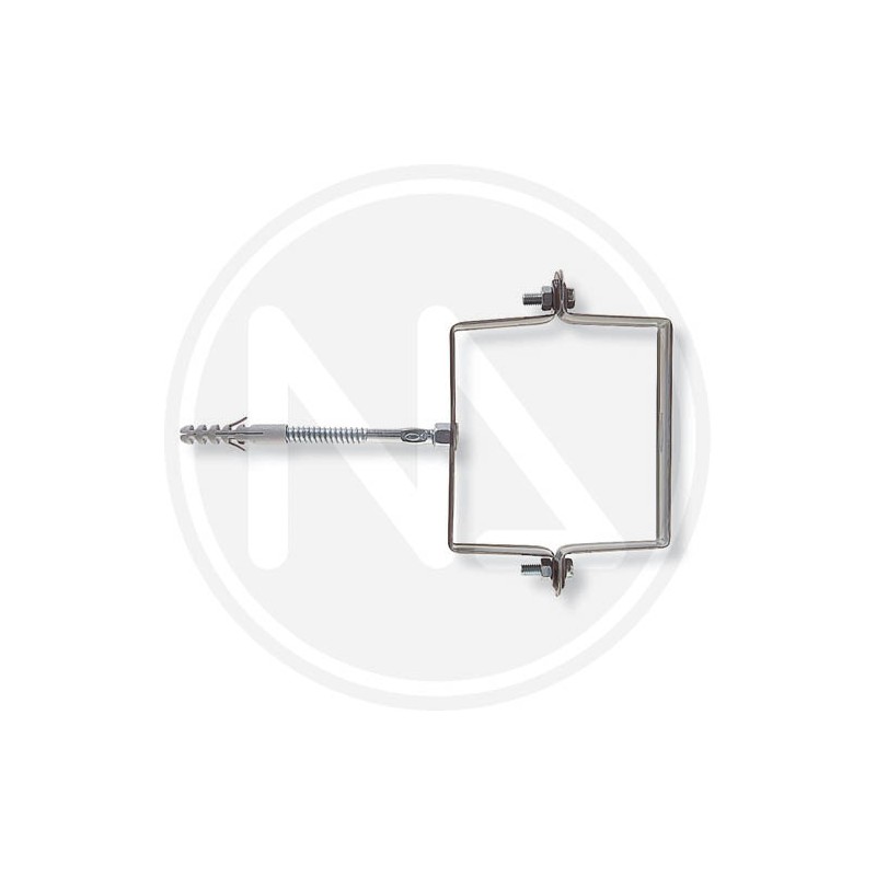 square collar for rain pipes "scp v" fischer