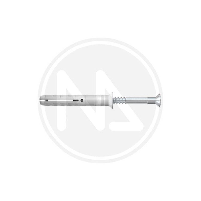extended nylon plug with hammer screw "n" fischer