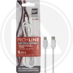 CAVO SMARTPHONE TYPE-C/LIGHTNING 1 MT BIANCO "PROLINe"