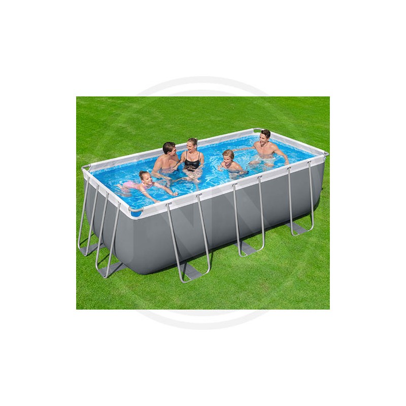 rectangular hard set pool "ISEO" 412x201x122h cm.