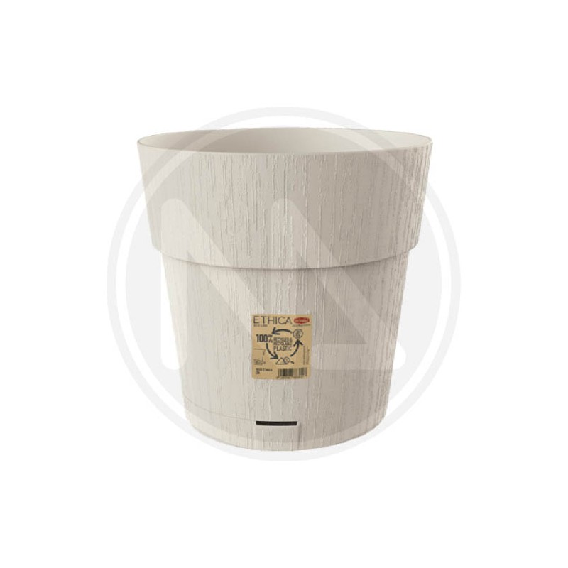 white "ETHICA" VASE WITH WATER RESERVOIR