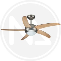 VENTILATORE a SOFFITTO 5 PALE CON LUCE e telecomando "ZFR5130M"