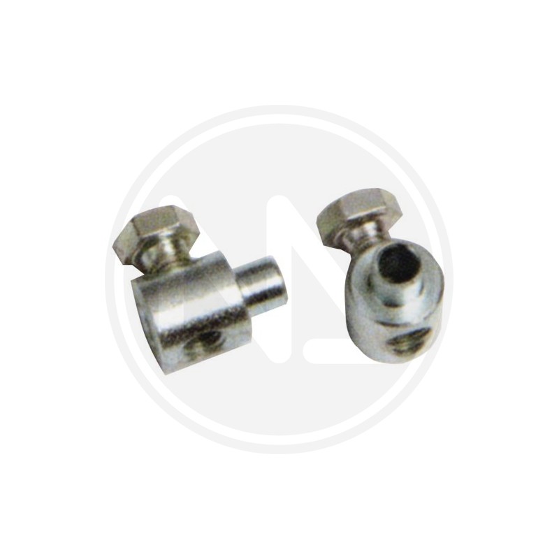 GALVANIZED TERMINALS 1 SIDE SCREW with 2 HOLES
