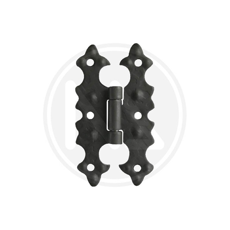 HINGE IN WROUGHT IRON FLAT WING vertical