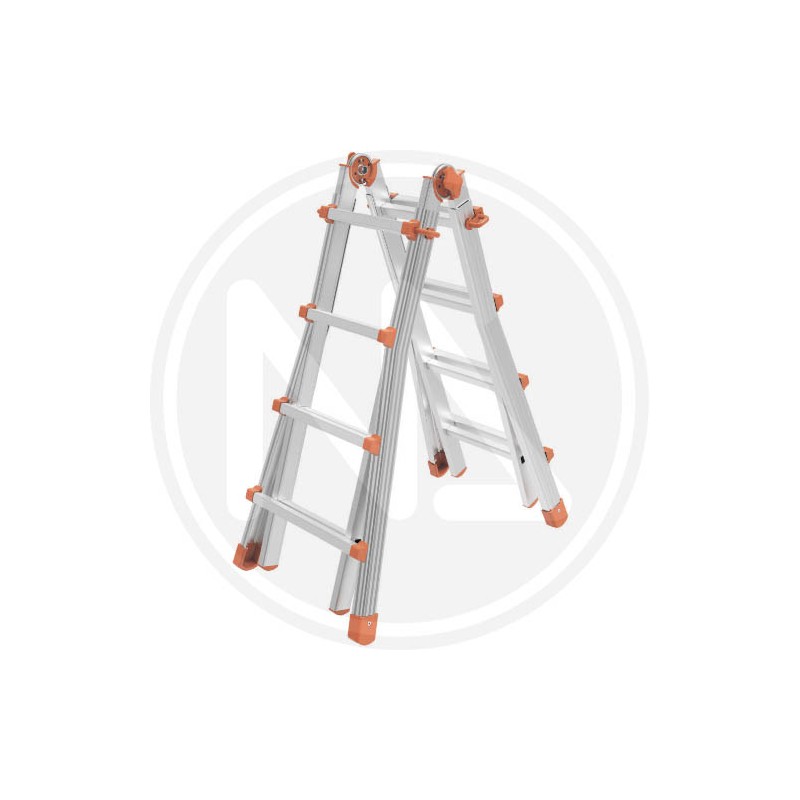 TELESCOPIC LADDER ALUMINUM "SQUADRAPIU'" MARCHETTI