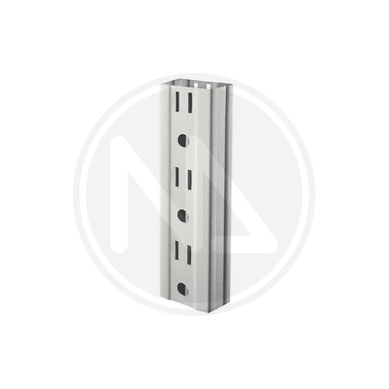 UPRIGHT FOR SHELVES in LIGHT GRAY sheet metal