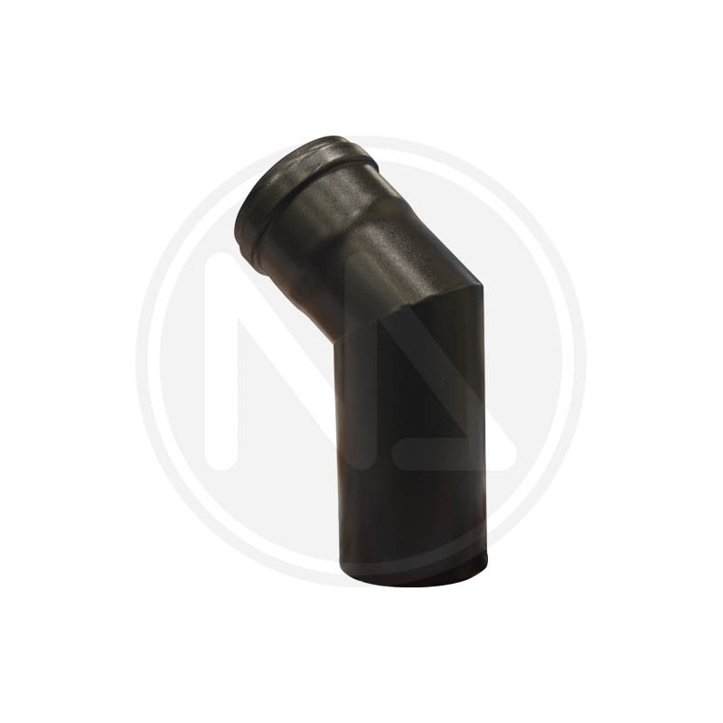 ANGLE PIPE 45° FOR PELLET STOVE TUBE WITH SEAL