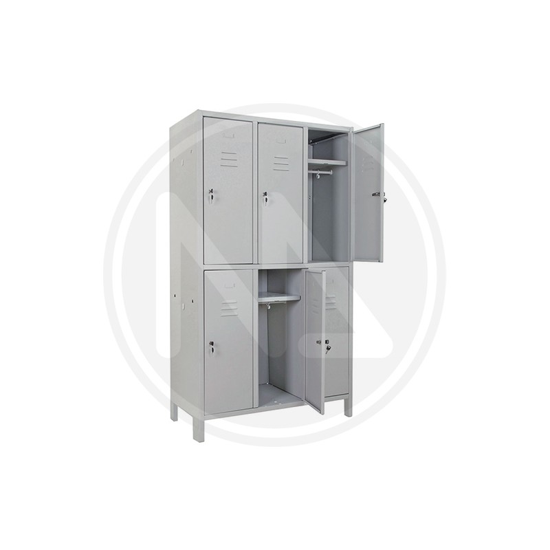 METAL WARDROBE 6 SEATS