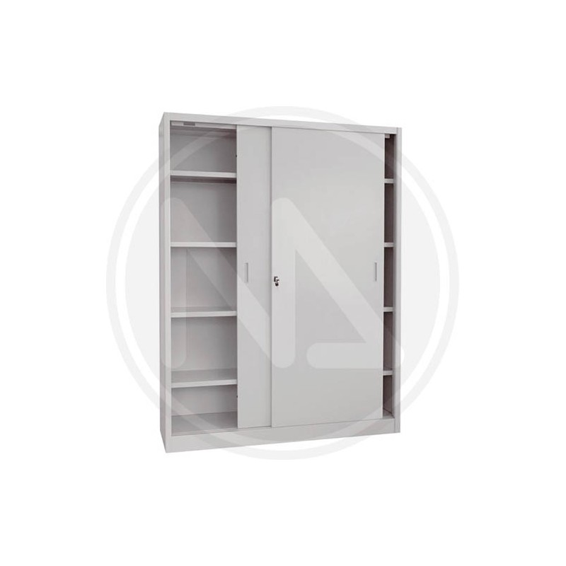 Low METAL CABINET WITH SLIDING DOORS