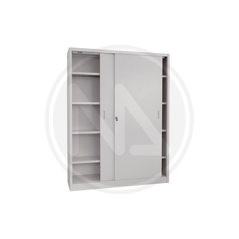 HIGH METAL CABINET WITH SLIDING DOORS