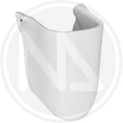 HALF-COLUMN WASHBASIN FOR "KARLA" WALL-HUNG SERIES