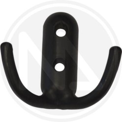 BLACK zama alloy coat hook 2 places
