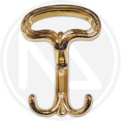 bright gold zama alloy coat hook "2388"