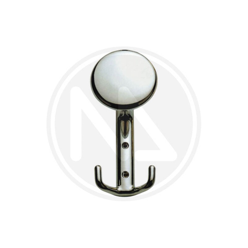 zama alloy coat hook "saturno" CHROME SANITIZED