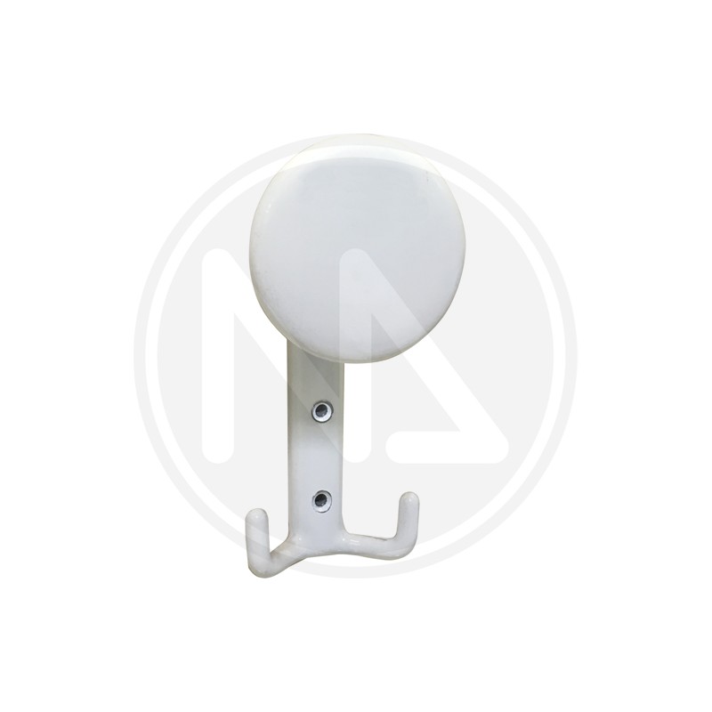 zama alloy coat hook "saturno" WHITE