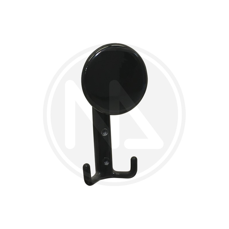 zama alloy coat hook "saturno" BLACK