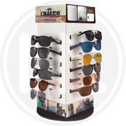 EMPTY REVOLVING DISPLAY FOR 24 PAIRS OF SUNGLASSES EL CHARRO
