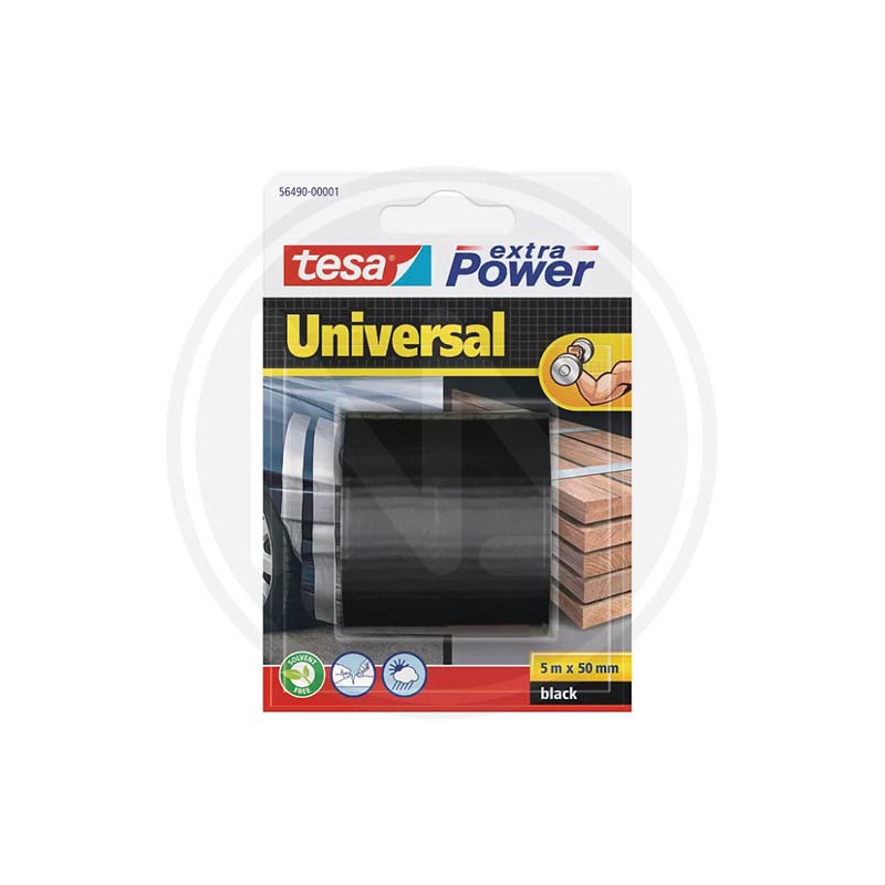 BLACK UNIVERSAL tape "extra power" 5 mt. tesa