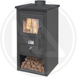 STUFA A LEGNA BRUCIATUTTO 10,7 KW "ATHENA"