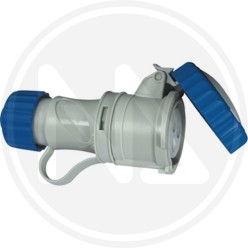 2p + e ip 67 blue INDUSTRIAL mobile SOCKET with quick coupling