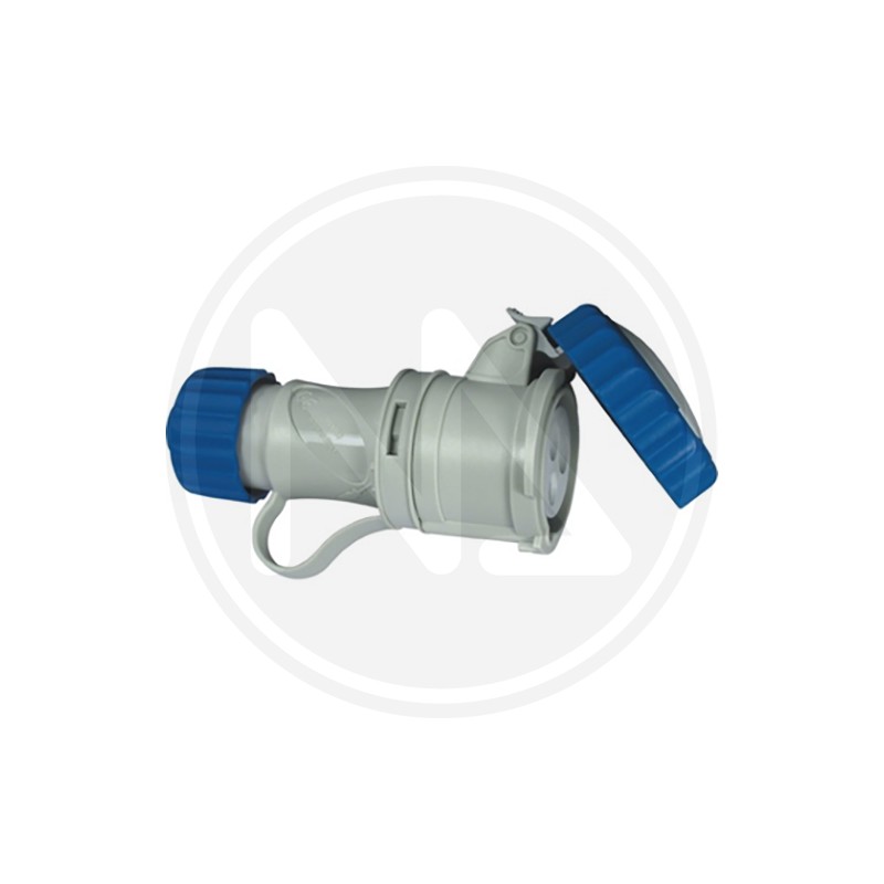2p + e ip 67 blue INDUSTRIAL mobile SOCKET with quick coupling