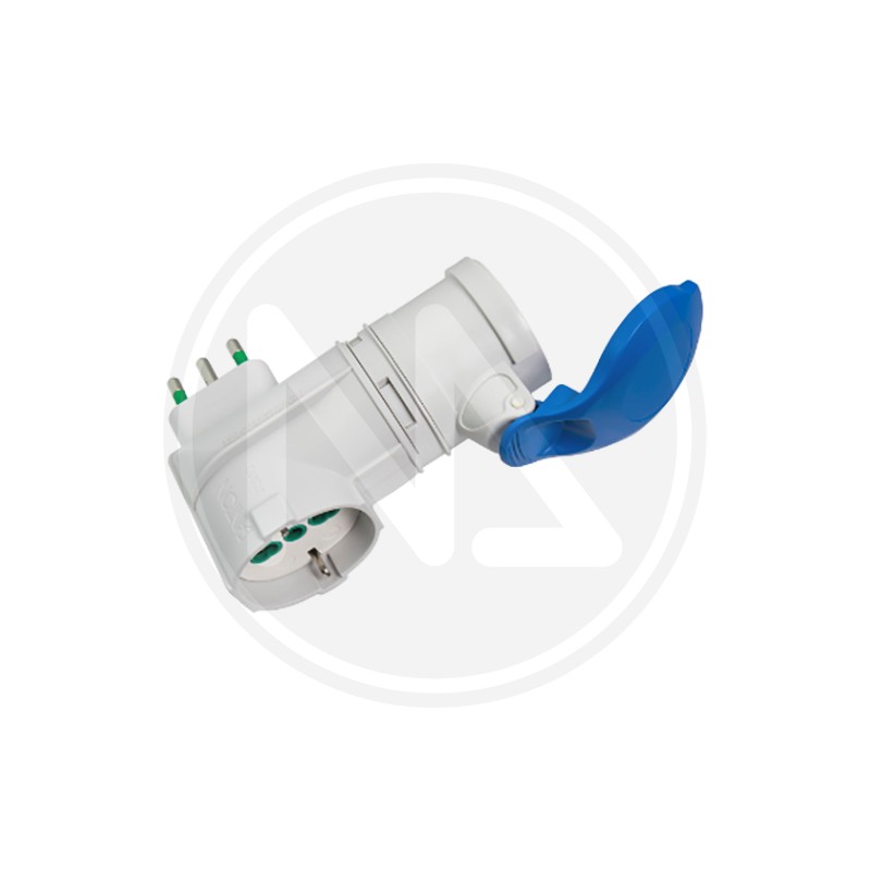 INDUSTRIAL ADAPTER PLUG ita 90 ° blue