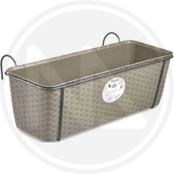 SET BALCONE "NATURAL" tortora CON RISERVA ACQUA