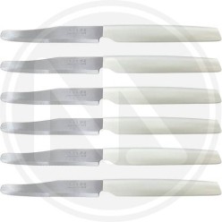 COLTELLI DA TAVOLA COLORE BIANCO 6 PZ