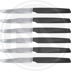 COLTELLI DA TAVOLA COLORE NERO 6 PZ
