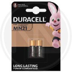 batteria alKaline per TELECOMANDi MN21 DURACELL security