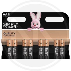 BATTERIA ALKALINe STILO MN1500 DURACELL SIMPLY