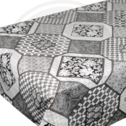 TOVAGLIATO IN PVC JOY "PIASTRELLE GRIGIO DIS 1424"