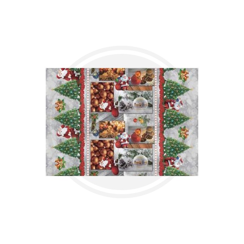 PVC CHRISTAMAS TABLE CLOTH "JOY SANTA"