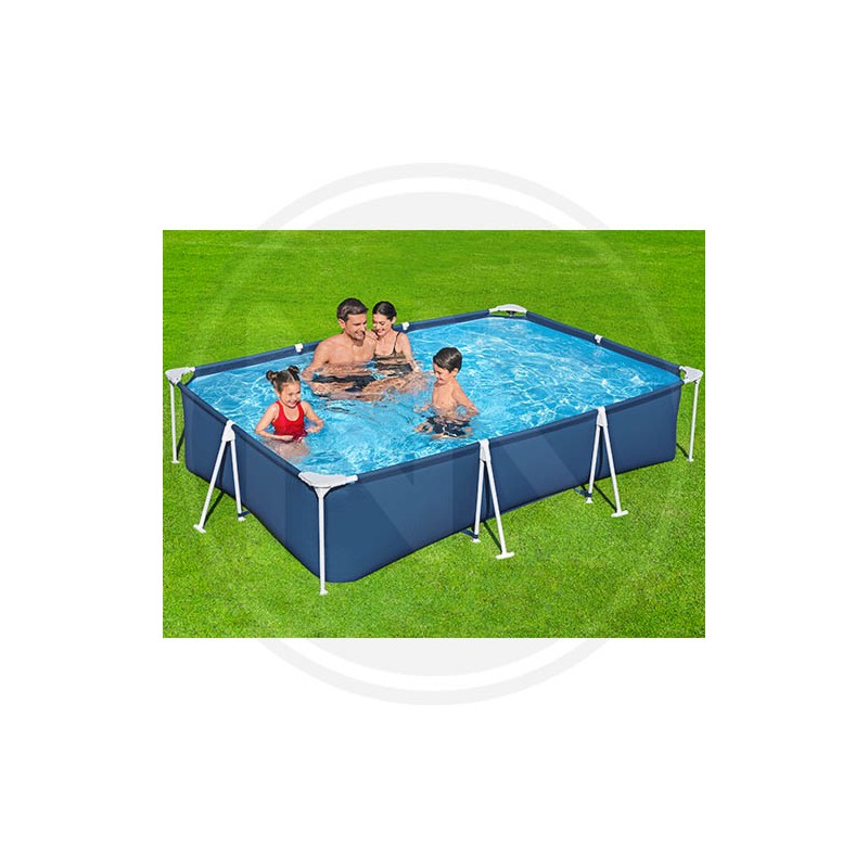 RECTANGULAR HARD SET POOL "ALSERIO" 300X201X66H CM.