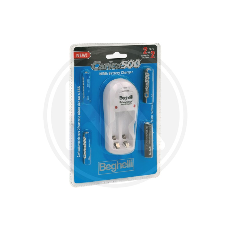 RECHARGEABLE BATTERIES "CARICA500 PACK" BEGHELLI