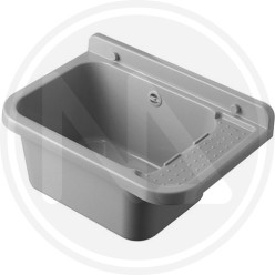 GREY RESIN WALL SMALL WASH DASIN