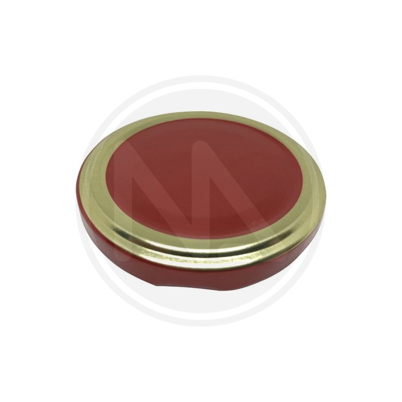 red / gold CAP FOR CONSERVE POT