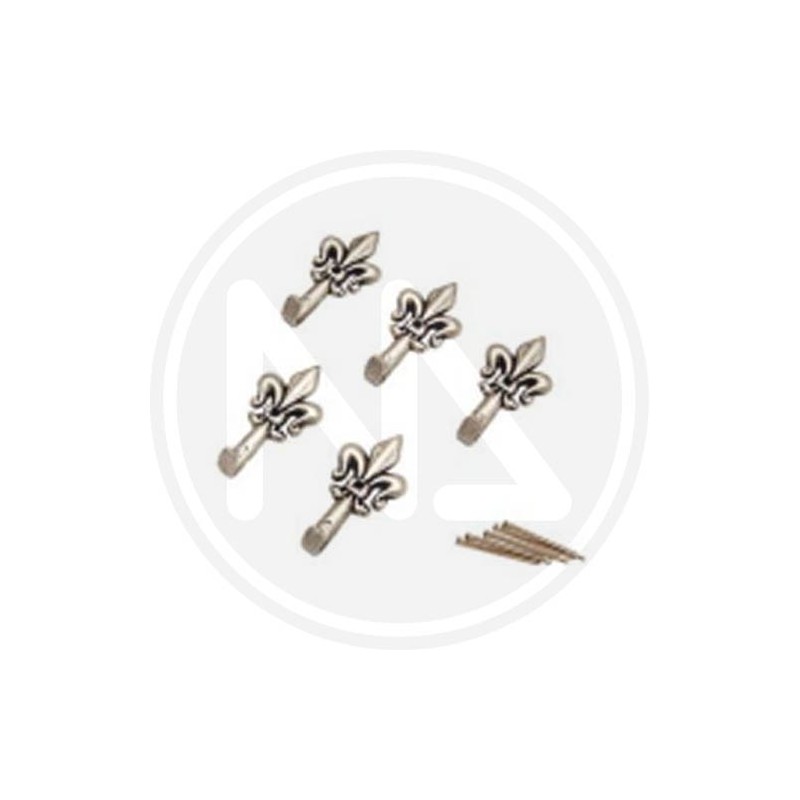 GANCI PER QUADRI GIGLIO PICCOLO ARGENTO "ONE PRICE" MAURER