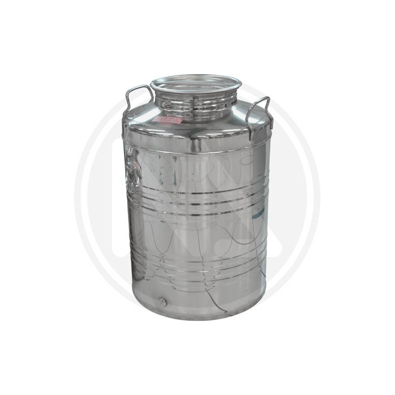 OIL DRUM CONTAINER STAINLESS STEEL 18/10