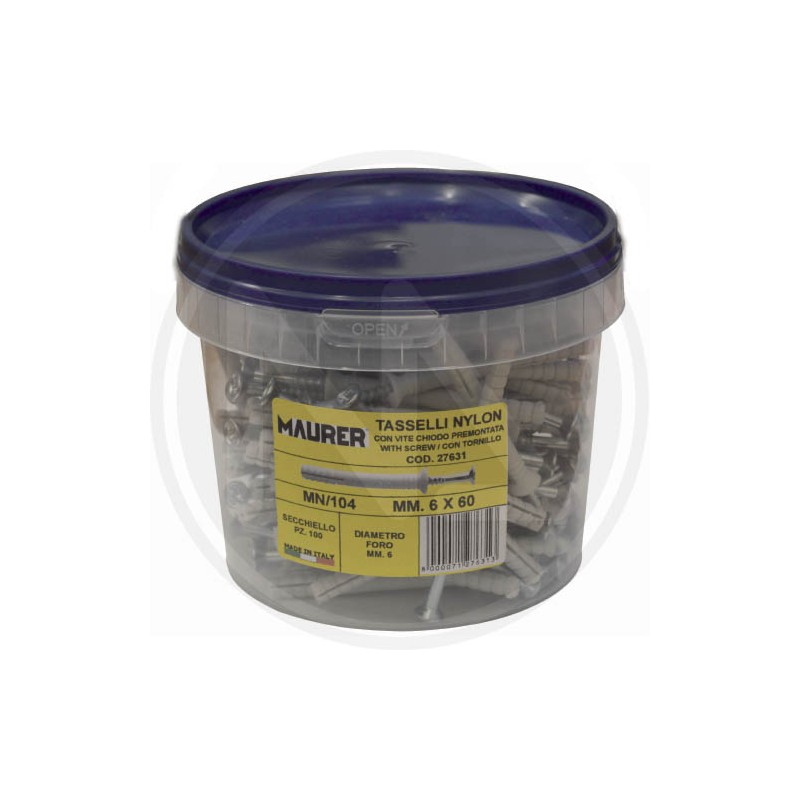 NYLON PLUGs "MN" WITH BUCKET MAURER